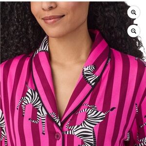 Pink Zebra Print Women's Pajama Set